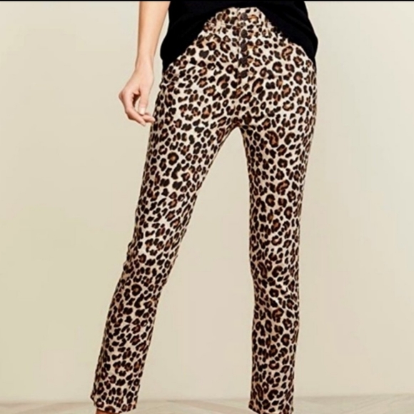 Veronica Beard Debbie Skinny Jeans 10" High Rise Leopard - Picture 14 of 14